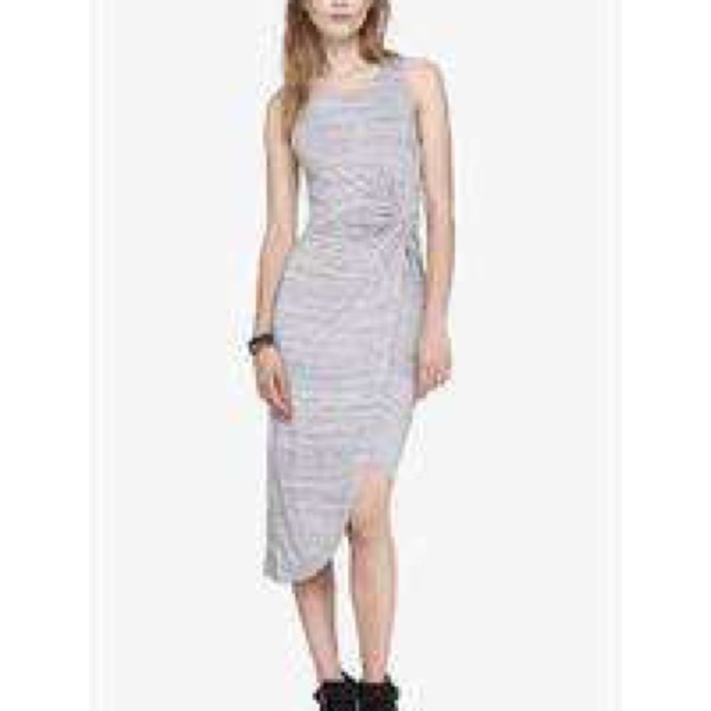 🤩Gray twist front midi Express dress 🛍